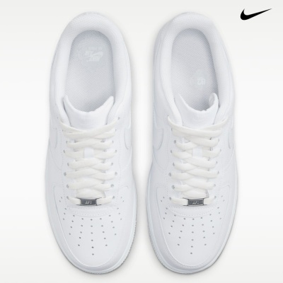 Sapatilhas Nike Air Force 1 brancas vistas de cima