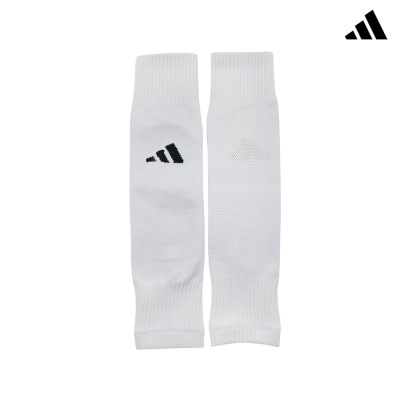 Par de meias brancas Adidas com logótipo preto