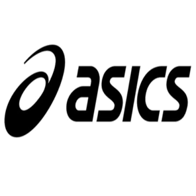 Logo ASICS preto
