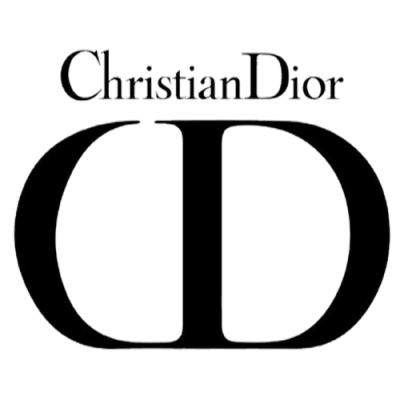 Logótipo Christian Dior em preto sobre fundo branco