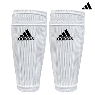 Conjunto de meias brancas para canela com logótipo Adidas preto