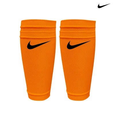 Caneleiras laranja Nike com logo preto