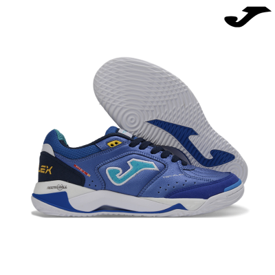 Sapatilhas desportivas azuis Joma com sola branca e logo azul