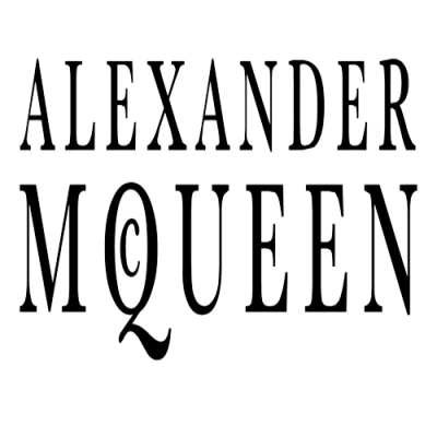 Logótipo da marca ALEXANDER MCQUEEN em letras pretas