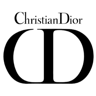 Logótipo Christian Dior em preto sobre fundo branco