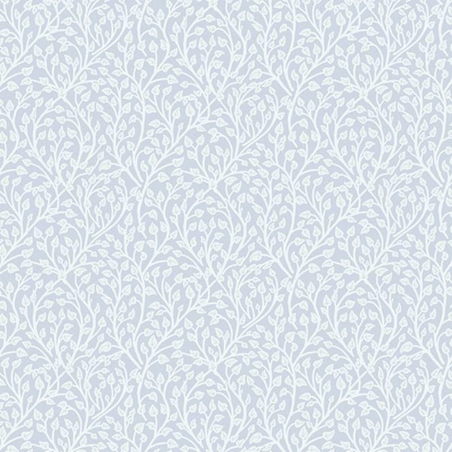 Papel de Parede Empire Fiona Wall Design | 600828 Papel de parede com padrão de ramos e folhas brancas sobre fundo cinza claro