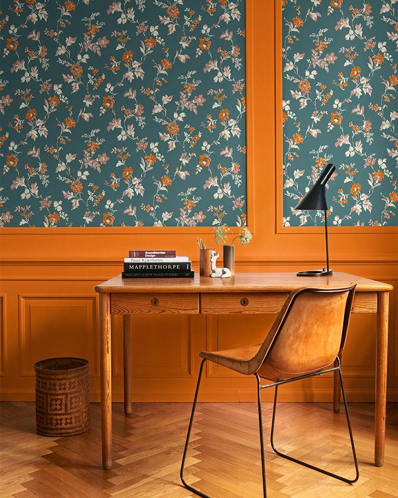 papel de parede padr&atilde;o estilo cores vibrantes decora&ccedil;&atilde;o parede de destaque