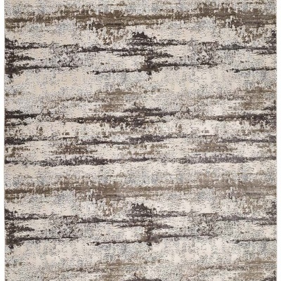 Tapete abstrato cinza bege e castanho com padrão de pinceladas