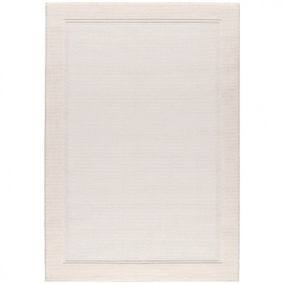 Tapete branco com textura geométrica e moldura em relevo