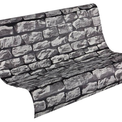 Papel de parede com padrão de pedras cinzentas