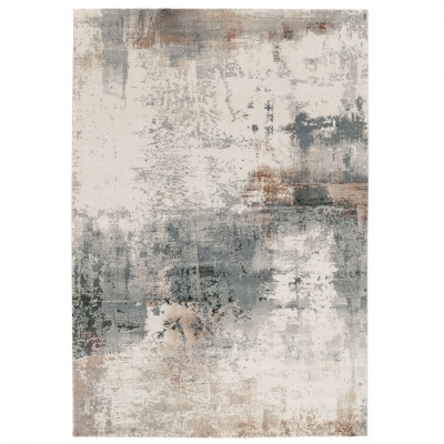 Tapete decorativo abstrato cinza bege castanho