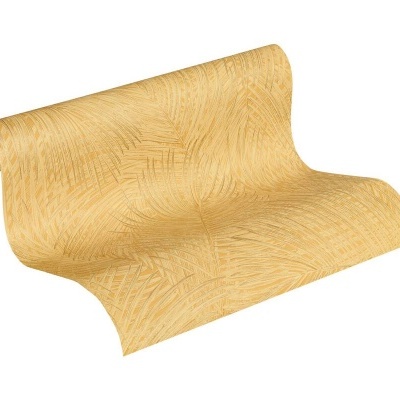 Papel de parede amarelo claro com padrão texturizado de linhas entrelaçadas