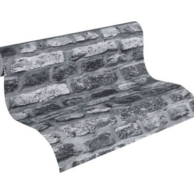 Rolo de papel autocolante com padrão de pedra cinza