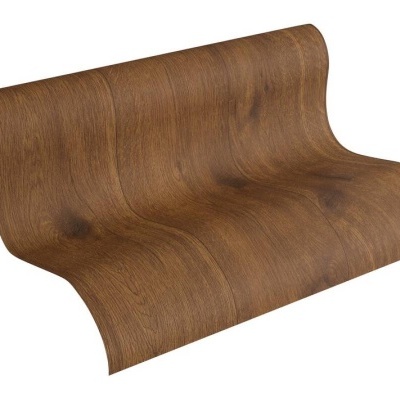 Rolo de papel autocolante padrão madeira castanho