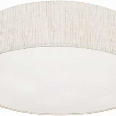 Plafon redondo bege com difusor branco para teto