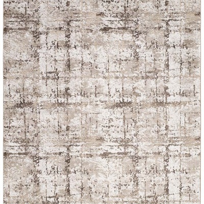 Tapete abstrato bege e castanho com padrão irregular