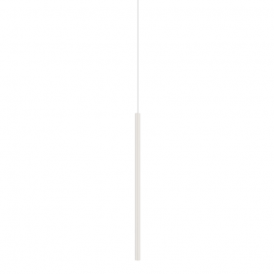Candeeiro pendente cilíndrico branco suspenso