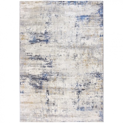 Tapete abstrato cinza, azul e bege com padrão difuso