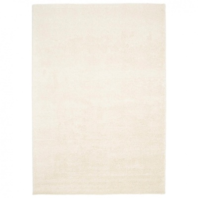 Tapete retangular creme claro com textura suave