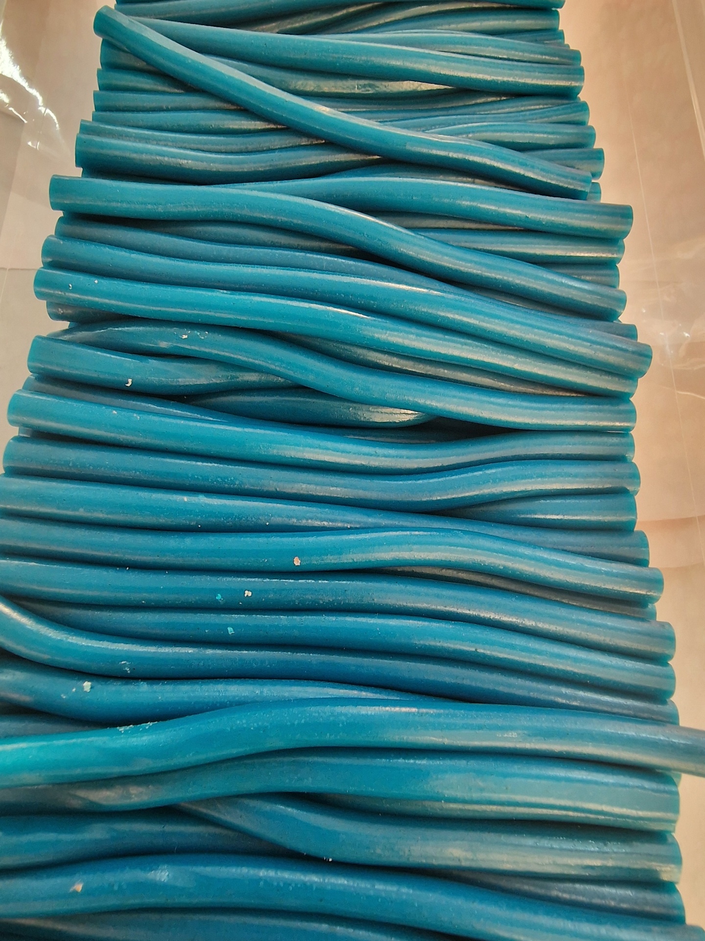 Barras grossas azuis empilhadas