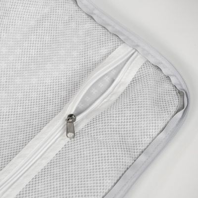 Mala organizadora branca com rede e zipper