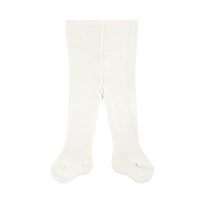 Meia-calça branca para criança sobre fundo branco