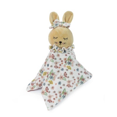 Peluche coelho com corpo de tecido floral