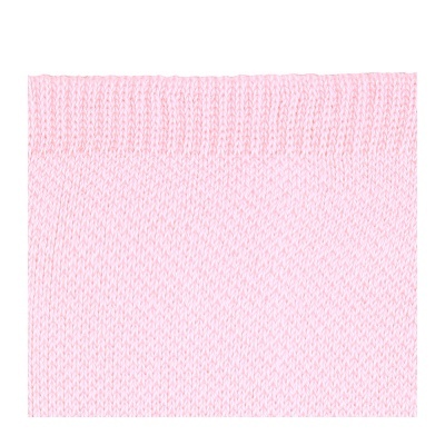 Pano de malha cor-de-rosa com padrão de tricot e barra nervurada