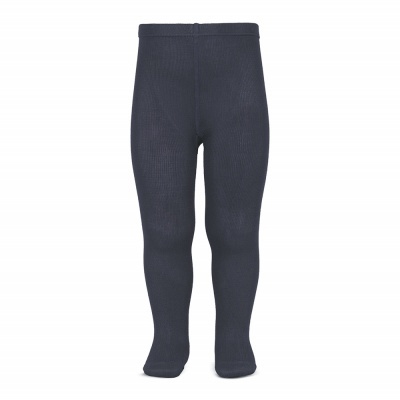 Leggings cinzentas de malha com textura fina para criança