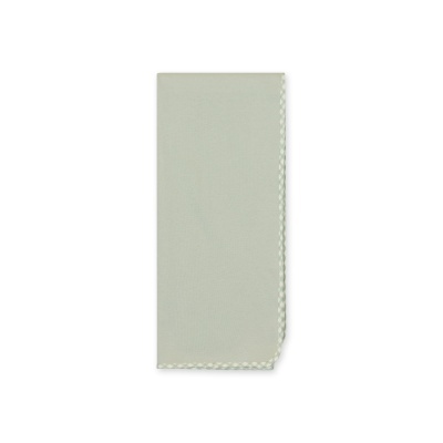 Guardanapo verde claro com borda xadrez