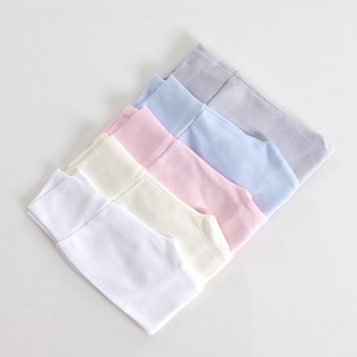 Conjunto de cinco peças de roupa interior feminina de algodão em cores pastel