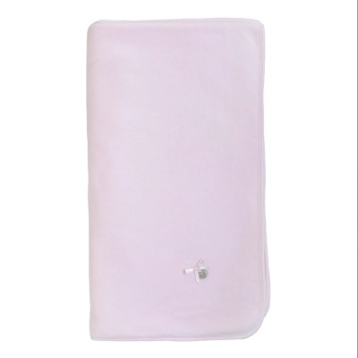 Manta cor-de-rosa clara com detalhe prateado