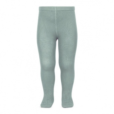 Collants para criança verde-acinzentados em malha