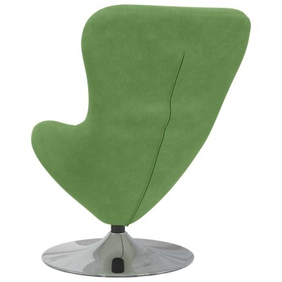 Cadeira moderna verde com base metálica