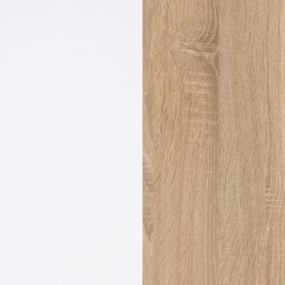 Divisão entre superfície branca lisa e superfície com padrão de madeira clara