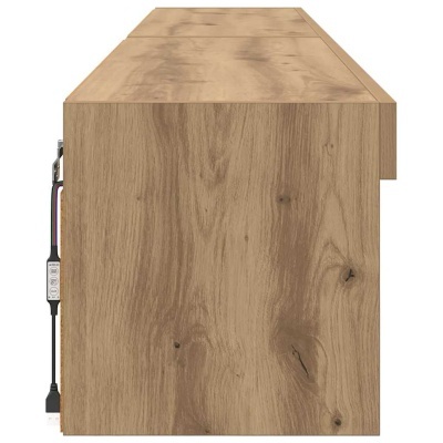 Tabuleiro de madeira com cabo USB e controlador