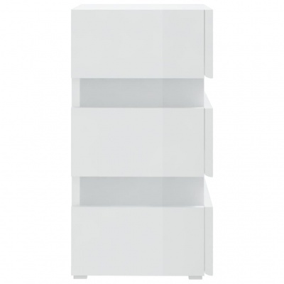 Móvel de arrumação branco de três gavetas