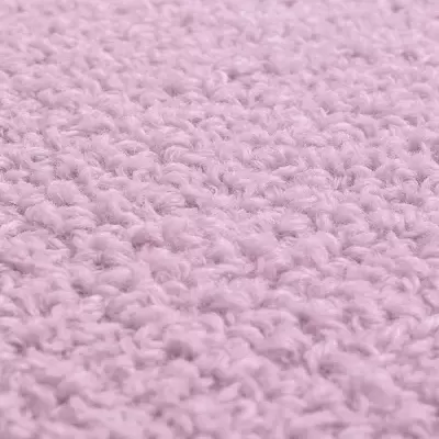 Tecido malha rosa claro com textura felpuda