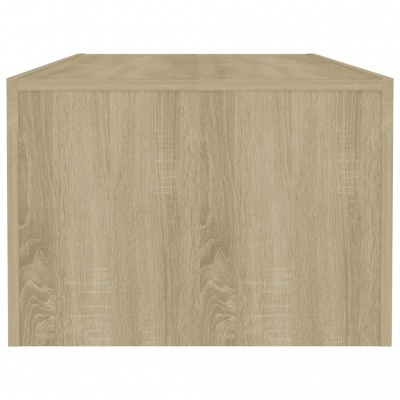 Bloco rectangular de madeira clara com padrão natural de veios