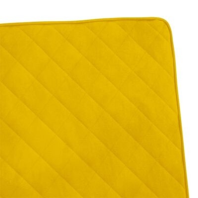 Carteira ou estojo amarelo acolchoado com padrão diagonal