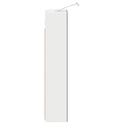 Pacote retangular branco com haste flexível branca na parte superior.