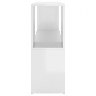 Estante ou móvel vertical branco visto de lado
