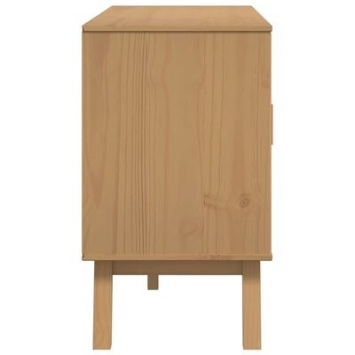 Móvel em madeira clara com pernas retas