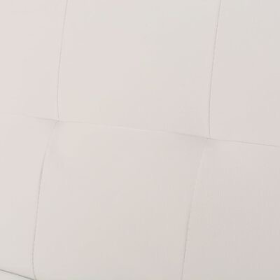 Revestimento branco estofado com quadrados e costuras visíveis