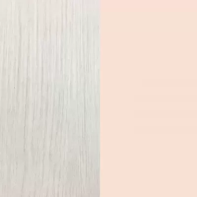 Superfícies adjacentes em madeira clara e bege liso