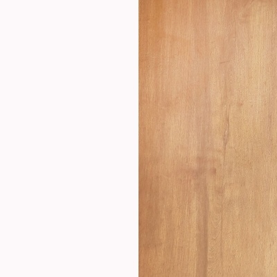 Meio branco meio madeira clara com veios