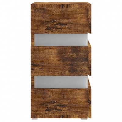 Móvel alto de madeira rústica castanha com portas e prateleiras visíveis