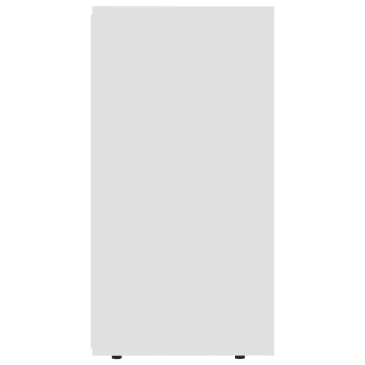 Frigorífico branco de duas portas em fundo branco