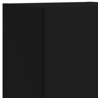 Superfície negra fosca dividida ao centro por linha vertical