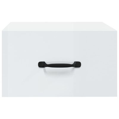 Gaveta branca com puxador preto